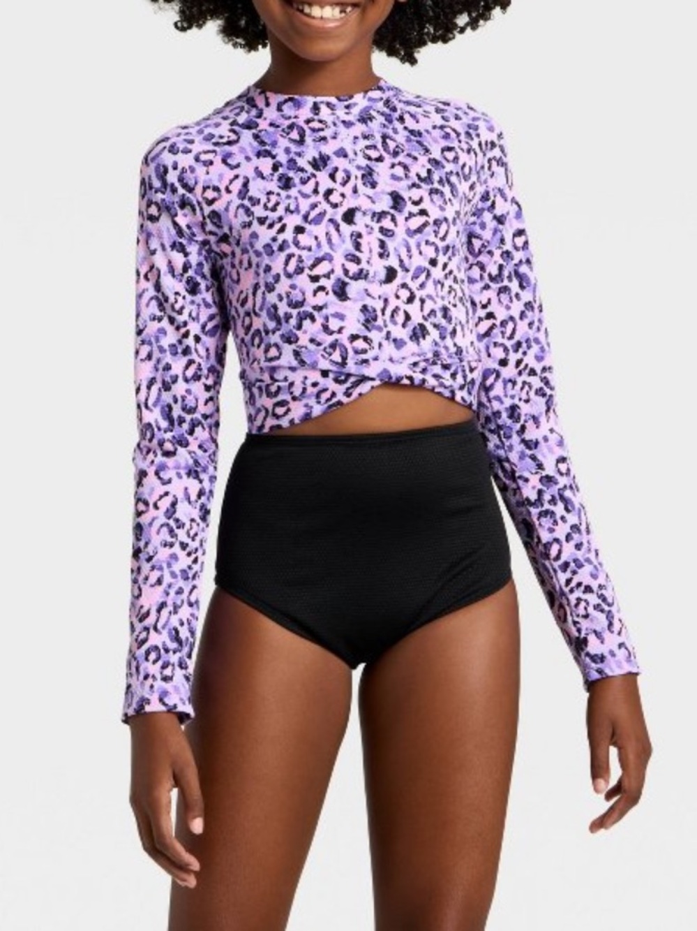 Art Class Girls' Leopard Dreams One Piece
Swimsuit - Purple M